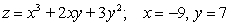 <strong>Evaluate the function at the given values of the independent variables. </strong> A) B) C) D) E)