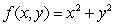 <strong>Describe the level curves for the function for the c-values given by . </strong> A) B) C) D) E)