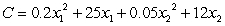 <strong>A manufacturer has an order for 1100 units of fine paper that can be produced at two locations. Let and be the numbers of units produced at the two plants. Find the number of units that should be produced at each plant to minimize the cost if the cost function is given by .</strong> A) units and units B) units and units C) units and units D) units and units E) units and units