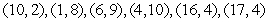 <strong>Use the regression capabilities of a graphing utility or a spreadsheet to find the least squares regression line for the points . Round your answer to three decimal places.</strong> A) B) C) D) E)