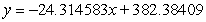 <strong>A store manager wants to know the demand y for an energy bar as a function of price x. The daily sales for three different prices of the energy bar are shown in the table. Price, x $ 1.02 $ 1.23 $ 1.54 Demand, y 410 365 280 (i) Use the regression capabilities of a graphing utility to find the least squares regression line for the data. (ii) Use the model to estimate the demand when the price is $1.38.</strong> A)(i) ; (ii)348.708392 B)(i) ; (ii)-416.059787 C)(i) ; (ii)505.287381 D)(i) ; (ii)-416.059787 E)none of the above