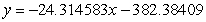 <strong>A store manager wants to know the demand y for an energy bar as a function of price x. The daily sales for three different prices of the energy bar are shown in the table. Price, x $ 1.02 $ 1.23 $ 1.54 Demand, y 410 365 280 (i) Use the regression capabilities of a graphing utility to find the least squares regression line for the data. (ii) Use the model to estimate the demand when the price is $1.38.</strong> A)(i) ; (ii)348.708392 B)(i) ; (ii)-416.059787 C)(i) ; (ii)505.287381 D)(i) ; (ii)-416.059787 E)none of the above