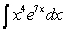 <strong>Identify u and dv for finding the integral using integration by parts. </strong> A) B) C) D) E)