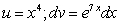 <strong>Identify u and dv for finding the integral using integration by parts. </strong> A) B) C) D) E)