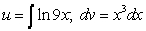 <strong>Identify u and dv for finding the integral using integration by parts. dx</strong> A) dx; dx B) C) D) E)