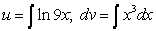 <strong>Identify u and dv for finding the integral using integration by parts. dx</strong> A) dx; dx B) C) D) E)