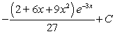 <strong>Use integration by parts to evaluate . Note that evaluation may require integration by parts more than once.</strong> A) B) C) D) E)