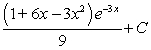 <strong>Use integration by parts to evaluate . Note that evaluation may require integration by parts more than once.</strong> A) B) C) D) E)