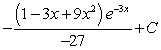<strong>Use integration by parts to evaluate . Note that evaluation may require integration by parts more than once.</strong> A) B) C) D) E)