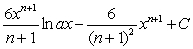 <strong>Use integration by parts to find the integral below. </strong> A) B) C) D) E)