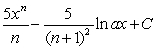 <strong>Use integration by parts to find the integral below. </strong> A) B) C) D) E)