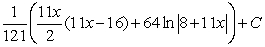 <strong>Use a table of integrals with forms involving a + bu to find </strong> A) B) C) D) E)