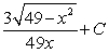 <strong>Use a table of integrals with forms involving to find </strong> A) B) C) D) E)