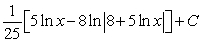 <strong>Use a table of integrals to find the indefinite integral .</strong> A) B) C) D) E)
