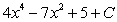 <strong>Find the indefinite integral and check the result by differentiation. </strong> A) B) C) D) E)