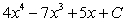 <strong>Find the indefinite integral and check the result by differentiation. </strong> A) B) C) D) E)