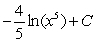 <strong>Evaluate the integral .</strong> A) B) C) D) E)