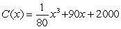<strong>Find the cost function for the marginal cost and fixed cost of (for x = 0).</strong> A) B) C) D) E)