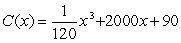 <strong>Find the cost function for the marginal cost and fixed cost of (for x = 0).</strong> A) B) C) D) E)