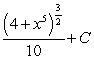 <strong>Find the indefinite integral of the following function and check the result by differentiation. </strong> A) B) C) D) E)none of the above