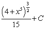 <strong>Find the indefinite integral of the following function and check the result by differentiation. </strong> A) B) C) D) E)none of the above