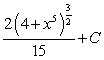 <strong>Find the indefinite integral of the following function and check the result by differentiation. </strong> A) B) C) D) E)none of the above