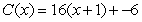 <strong>The marginal cost of a product is modeled by , when x = 8, C = 40. Find the cost function.</strong> A) B) C) D) E)