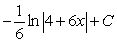 <strong>Use the Log Rule to find the indefinite integral for .</strong> A) B) C) D) E)
