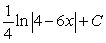 <strong>Use the Log Rule to find the indefinite integral for .</strong> A) B) C) D) E)