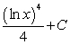 <strong>Find the indefinite integral. </strong> A) B) C) D) E)none of the above