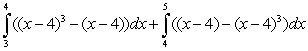 <strong>Set up the definite integral that gives the area of the region bounded by the graphs. </strong> A) B) C) D) E)