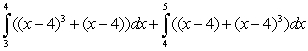 <strong>Set up the definite integral that gives the area of the region bounded by the graphs. </strong> A) B) C) D) E)