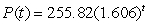 <strong>Assume the population P (in millions) of the United States from 1992 through 2005 can be modeled by the exponential function , where t is the time in years, with t = 2 corresponding to1992. Use the model to estimate the population in the year 2006. Round your answer to the nearest million.</strong> A)4389 million B)2733 million C)7049 million D)660 million E)4388 million