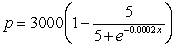 <strong>The demand function for a product is modeled by . Find the price of the product if the quantity demanded is x = 100. Round your answer to two decimal places where applicable.</strong> A) 422.12 B) 2518.48 C) 491.72 D) 502.02 E) 2508.28