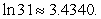 <strong>Use the properties of logarithms to approximate given that and </strong> A)-5.0434 B)-1.8246 C)0.4687 D)5.5267 E)5.0434