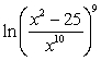 <strong>Use the properties of logarithms to expand .</strong> A) B) C) D) E)