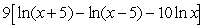 <strong>Use the properties of logarithms to expand .</strong> A) B) C) D) E)