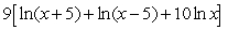<strong>Use the properties of logarithms to expand .</strong> A) B) C) D) E)