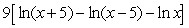 <strong>Use the properties of logarithms to expand .</strong> A) B) C) D) E)