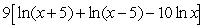 <strong>Use the properties of logarithms to expand .</strong> A) B) C) D) E)