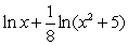 <strong>Use the properties of logarithms to write the expression as a sum, difference, or multiple of logarithms.</strong> A) B) C) D) E)