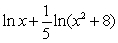 <strong>Use the properties of logarithms to write the expression as a sum, difference, or multiple of logarithms.</strong> A) B) C) D) E)
