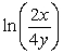 <strong>Use the properties of logarithms to write the expression as a single logarithm. </strong> A) B) C) D) E)