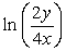 <strong>Use the properties of logarithms to write the expression as a single logarithm. </strong> A) B) C) D) E)