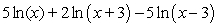 <strong>Write the expression as the logarithm of a single quantity.</strong> A) B) C) D) E)