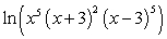 <strong>Write the expression as the logarithm of a single quantity.</strong> A) B) C) D) E)