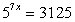 <strong>Solve the exponential equation. Give answers correct to 3 decimal places. </strong> A)625 B)0.714 C)1.000 D)0.453 E)313