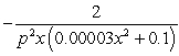 <strong>Find the rate of change of x with respect to p. </strong> A) B) C) D) E)