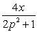 <strong>Find the rate of change of x with respect to p. </strong> A) B) C) D) E)