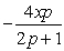 <strong>Find the rate of change of x with respect to p. </strong> A) B) C) D) E)